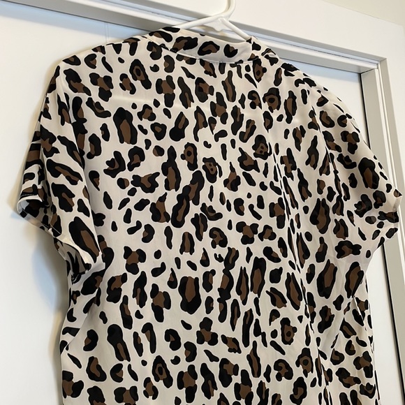 W5 (Anthro) Leopard Print Blouse - Picture 4 of 6